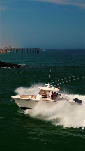 Grady White Destroys Heavy Waves | Ocean City Inlet Rough Water #boating #fishing