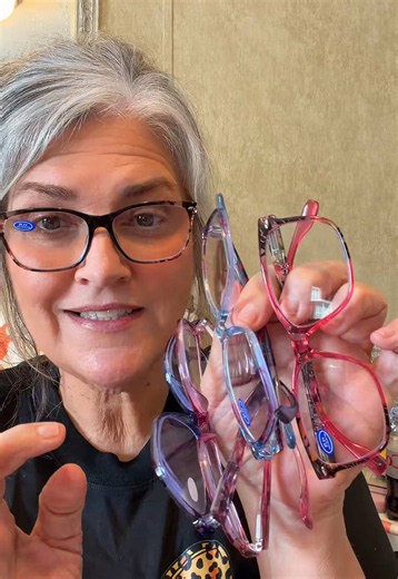 👓💕 Five pairs means you can keep one everywhere! These cute reading glasses come in different colors and are made for reading, computer use, and everyday screen time. Such a handy set to have around! : #ReadingGlasses #BlueLightGlasses #WomensGlasses #ComputerGlasses #Readers