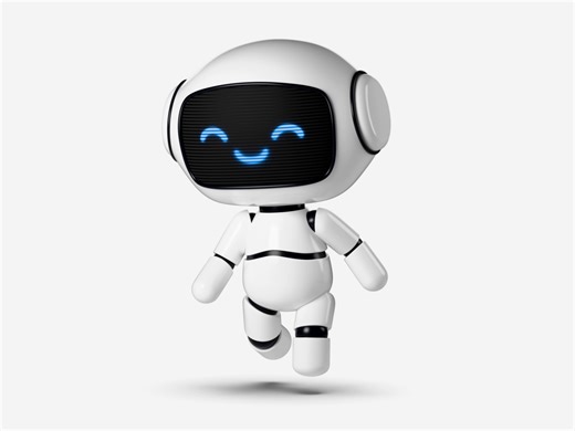 Black Cute Robot Run Animation