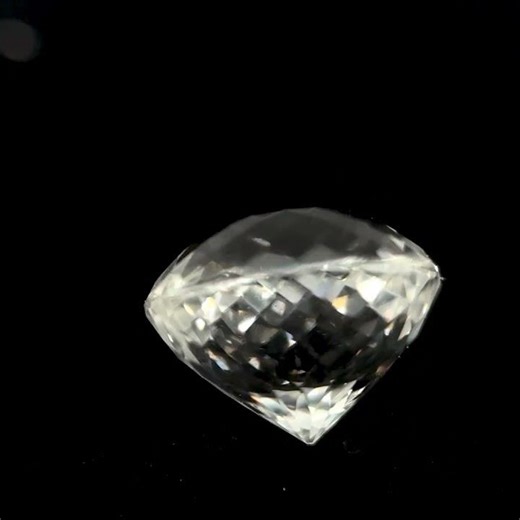 White Topaz Gemstone Round Portuguese Cut Ultra-Flawless Clarity Rare DEF Color December Birthstone