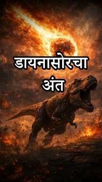 डायनासोरचा अंत कसा झाला? #marathiscience #marathiscience