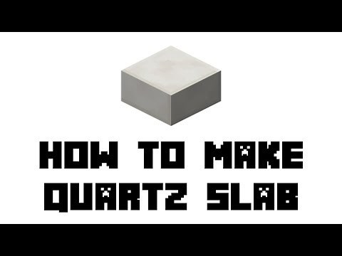 Minecraft Survival: How to Make Quartz Slab