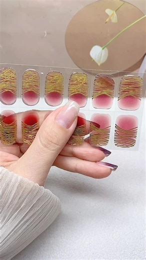 Nails Artist on Instagram: "Nail Sticker - Easy nail design idea 25123"