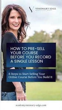 8 Proven Steps to Sell Your Online Course Before You Build It #shorts