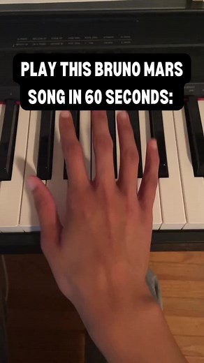 Master this BRUNO MARS song in under 60 seconds! #pianolearning #basicpiano #basicpianolesson #pianobeginner #easypianotutorial #pianolesson