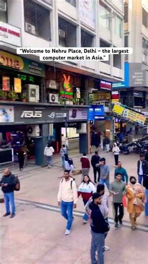 Asia’s Biggest Computer Market 📍 Nehru Place, #Delhi #NehruPlace #ComputerMarket #LaptopMarket