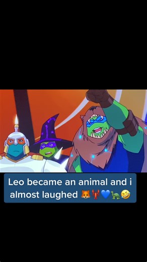 TMNT 2003: Leonardo's Animal Transformation Funny Moment