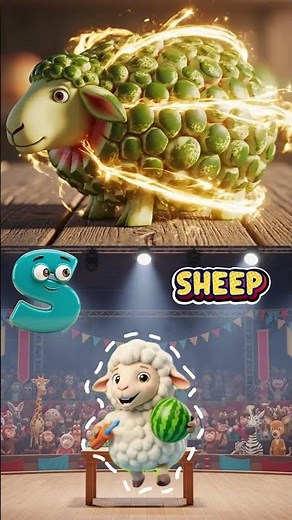 Q R S T Watermelon Art Contest 🍉 Quokka Raccoon Sheep Turtle | Fun Animal ABC Song