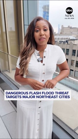 Dangerous flash flood threat targets major Northeast cities
