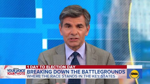 Battleground map and numbers to win the electoral votes