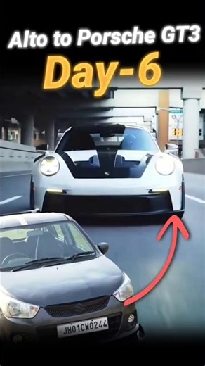 ₹2 Lakh Alto → Porsche 911 GT3 RS 😱 | Day 6 Build | #shorts