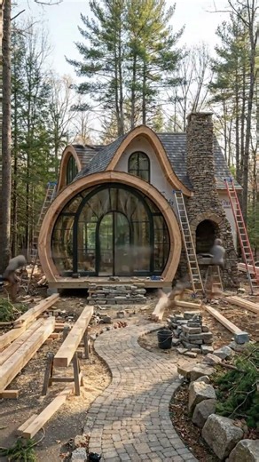 They Built a Magical Cottage in an Empty Forest by Hand #renovation #home #remodelingexperts #diy