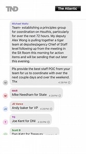 The Atlantic editor Jeffrey Goldberg has revealed the complete war plan message chain that members of the Trump administration inadvertently sent him through encrypted messaging app Signal. https://bit.ly/4hGl3SZ | The National Desk - TND