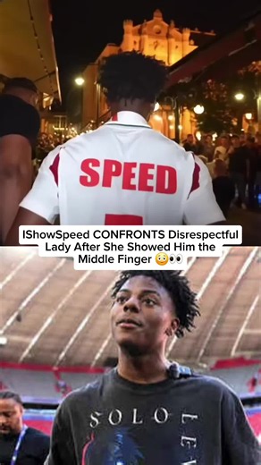 IShowSpeed CONFRONTS Disrespectful Lady After She Showed Him the Middle Finger 😳👀 #ishowspeed @IShowSpeed