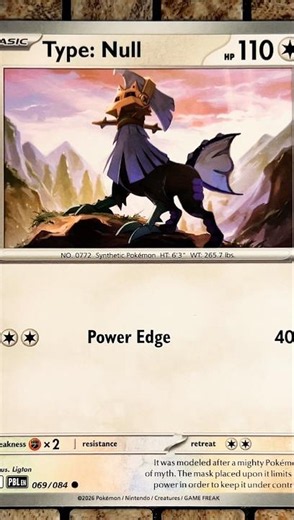 Type: Null (069/084 - Common Normal) - Mega Evolution: Pitch Black - Pokemon TCG