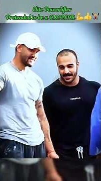 Elite Powerlifter Pretended to be a CLEANER #gym #prank #fitness