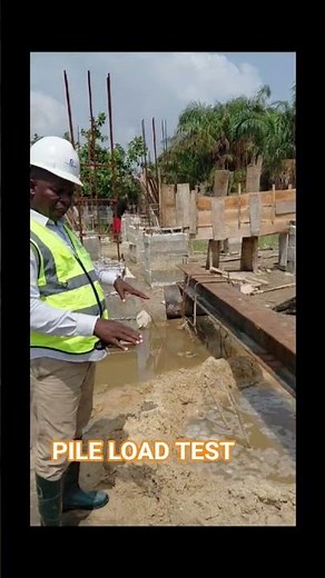 Pile load test Static load test at Abijo GRA Lekki Lagos #piletesting