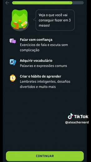 ainda não joga Duolingo e não sabe nem por onde começar? vem comigo que eu te mostro o tutorial de como baixar e começar a jogar no aplicativo. #ingles #duolingo #fyp #inglesbasico