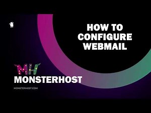 How to configure WebMail | MonsterHost.com
