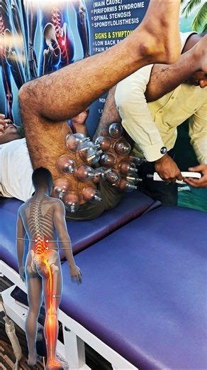 Sciatica Pain & Thigh Numbness Treatment | Shockwave Therapy + Cupping Therapy | Best Physiotherapy