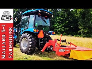 Tar River Drum Mower on an LS Tractor