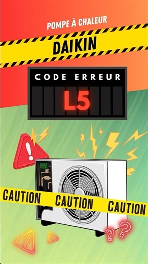 Code L5 Daikin – Compresseur en surintensité
