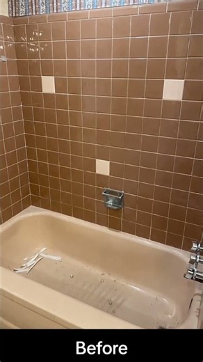 Brown Bathroom to Bright White in One Da