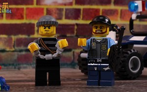 乐高城市 警用全地形车【定格动画】