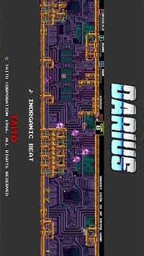 1986 ダライアス OLD / Darius Old Ver. (BGM：INORGANIC BEAT) #Shorts #ダライアス #Darius #Taito