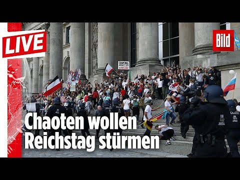🔴 Corona-Demo in Berlin: Demonstranten versuchen Reichstag zu stürmen | BILD Live vom 29.8.