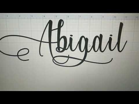 How to cut a name with your Cricut
