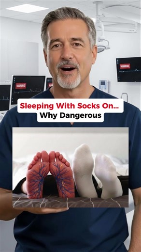 Sleeping with socks on is one of the worst things you can do for your circulation and foot health. #usa #health #healthy #healthtip #usa_tiktok