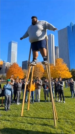 If you've ever wondered why stilt walking is for lightweights… here’s your answer.