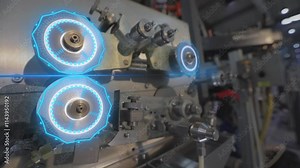 Cable manufacturing facility. Wire cable manufacture. Smart conveyor in a wire factory