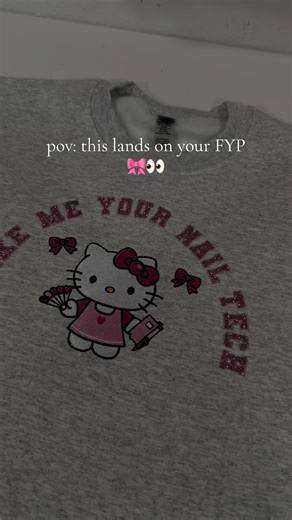 Shop now! Link in bio 🔗⛓️‍💥 More designs coming soon! 🎀💗 #makemeyournailtech #hellokitty #nailtech #hellokittygirl #hksweater