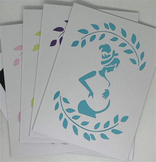 Baby Shower Cards-birth Announcement-set of 4 - Etsy