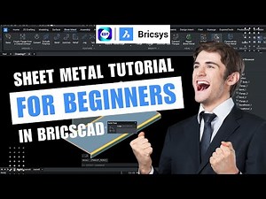Sheet Metal Design from Scratch in BricsCAD Mechanical | Full Step-by-Step Tutorial