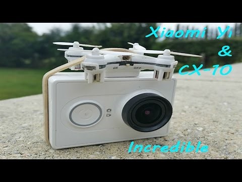 CX10 nano drone and gopro camera - Incredible very powerful mini drone - incroyable cx10c cx-10c