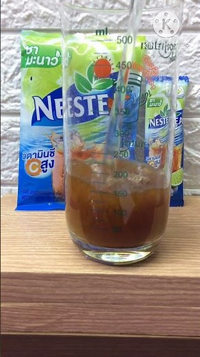 เนสที ชามะนาว / Nestea Lemon Tea Mixes / เปรี้ยวกำลังดี หวานกำลังโดน #shorts #ชามะนาว #เนสที