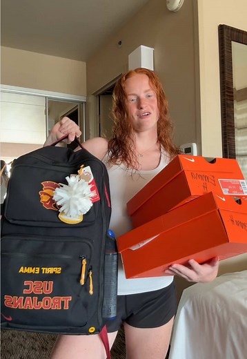 so grateful for christmas in august🥰🥰🥰 @USC Spirit Leaders Cheer #nike #cheer #haul