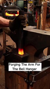 60K views · 960 reactions | Forging the arm for the bell hanger #reels #diy #blacksmith #forging #hammer #hardwork #reels | Black Bear Forge | Facebook