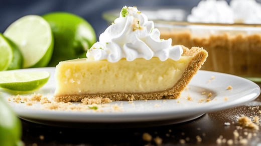 Key Lime Pie with Honey Shortbread Crust