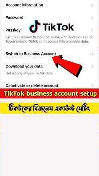 Tiktok Business Account Setup|How to make a business account from TikTok personal|TikTok business id