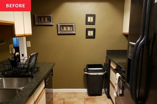 Before and After: The Accent Wall in This Kitchen Makeover Deserves Its Own Award