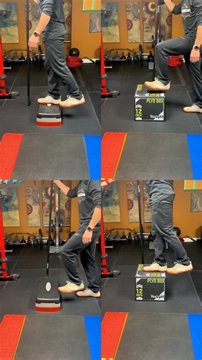 ✨ LEVEL 1 — Step-Up Progressions (4–8in & 8–12in Options)** LVL 1: Restore→ LVL2: Rebuild → LVL3: Reclaim Before we load step-ups or chase height, we first restore what matters most: control, stability, foot pressure, knee tracking, and confidence on a single leg. These variations help you rebuild the foundation so your hips, knees, and ankles actually work together instead of compensating. At this level, we’re restoring: • Eccentric control (slowing the lowering phase) • Hip stability and keepi