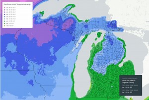 Swaths of Michigan plant hardiness zones warmed 5 degrees in 10 years; see your city