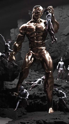 Damien Varghese on Instagram: "Double dipping this trend Cyclops in blender 3D. Pretty large scene for this including various different models. Everything but the Rocks are sculpted entirely by me from sphere to finish. #cyclops #greece #3d #3dart #blendercommunity"