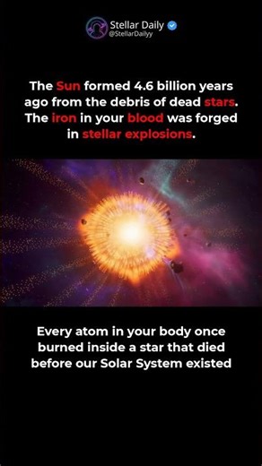 The Iron in Your Blood Was Forged in Exploding Stars ✨ #space #shorta #stars