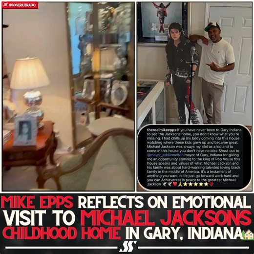 MIKE EPPS GOT CHILLS INSIDE MICHAEL JACKSON'S CHILDHOOD HOME!
