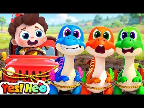 Ten Little Dinosaurs Stuck in the Mud | Counting Song for Preschoolers | Yes! Neo